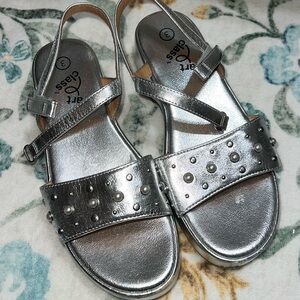 Art Class Silver Kids Sandals